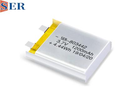 China OEM 3.7V 7.4V 11.1 Volt Li Ion Polymer Battery 1200mAh Lipo Cell 803442 for sale