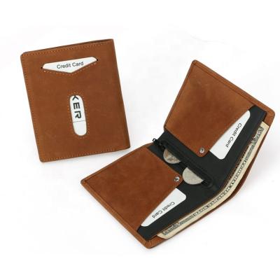 China 2019 Vintage RFID Card Leather Wallet Mens Leather Passport Wallet for sale