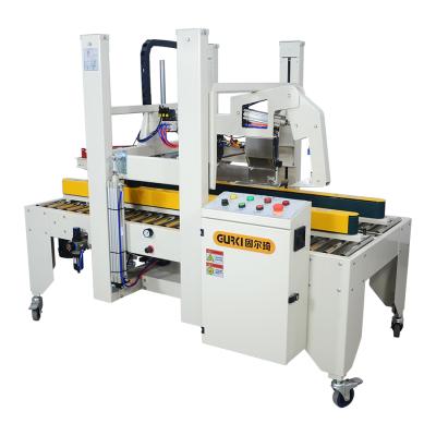 China Full Auto Size Box CLOTHING Random Multisize Crate Sealer Full Automatic Carton Sealing Machine for sale