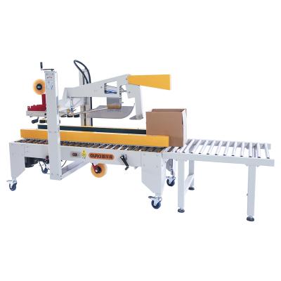 China GARMENT automatic flaps folding case carton sealer packing machine automatic box taping carton sealing machine for sale