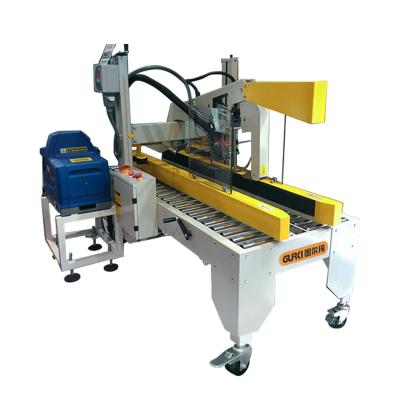 China CLOTHING Automatic Hot Melt Glue Carton Box Flaps Machine Hotmelt Cardboard Folding Sealer Sealer for sale