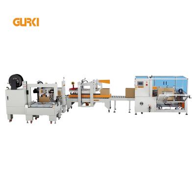 China Fully Automatic Food Box and Carton Carton Sealer Erector Packing Line for sale