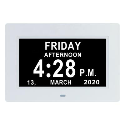 China Class DDC-7010 Hot Sales Cheap Price IPS LCD 7 Inch Elder Memory Loss Alzheimer's Alarm Calendar Digital Clock for sale