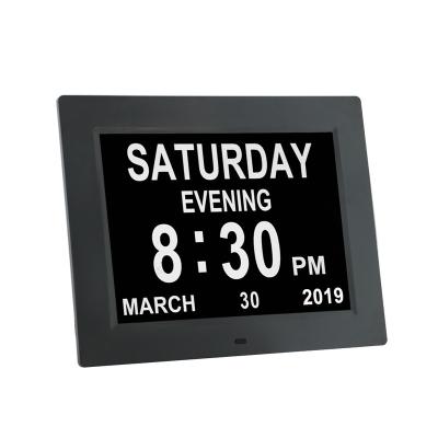 China Low Price Calendars 8 Inch Digital Memory Weathered Elderly Day Clock Elderly Elderly Clock Calendars Birthday Gifts for sale