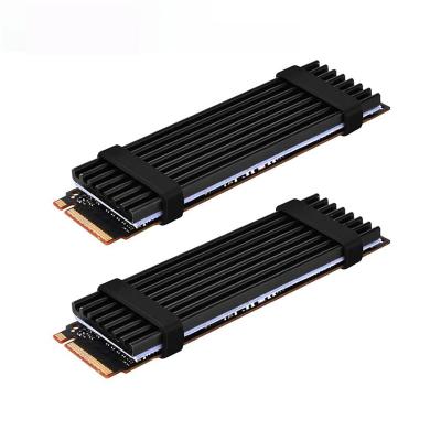 China High Quality Cooler Solid State Heatsink Hard Disk Heatsink Shield NVME NGFF M.2 2280 PC Heatsink Aluminum Heat Cooling Plate for sale