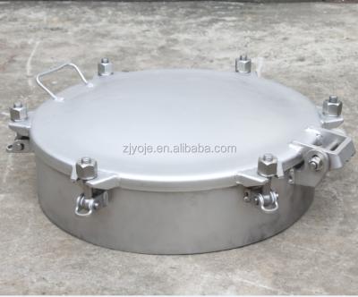 China 20 Inch 304 Stainless Steel Manhole Cover Bulk / Full Open Industry Tank Manhole Cover for sale