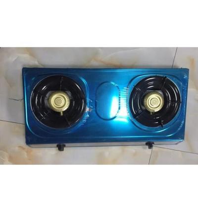 China Hotel LPG Gas Stove Low MOQ Wholesale Double Burner Guangzhou Gas Stove for sale