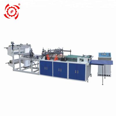 China Supermarket LIFENG 500*2 High Speed ​​Plastic Poly Carry Shopping Bag Making Machine With Automatic Punching Price for sale