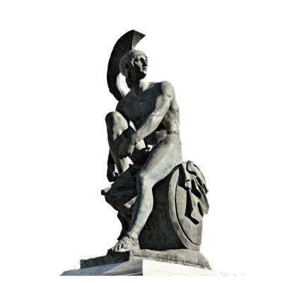 China Europe High Quality Theseus Bronze Sitting Sculpture For Outdoor Decor for sale