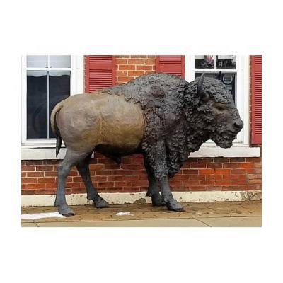 China Custom Made Outdoor Life Size Animal Brass Bull Statue Europe Support for sale