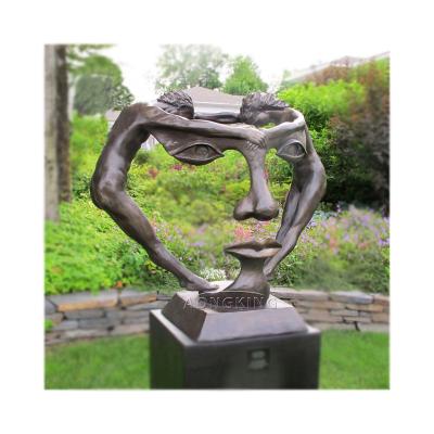 China Europe Famous Abstract Modern Bronze Metal Art Sculpture Garden Decor for sale