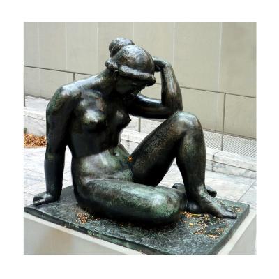 China Europe Customized High Quality Outdoor Garden Metal Sculpture Aristide Maillol The Mediterranean Statue for sale