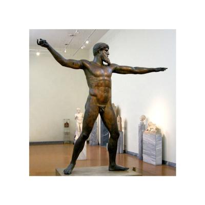 China Factory Direct Handmade High Quality Cast Bronze Sculpture in Europe Poseidon for sale