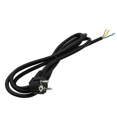 China VDE Euro Plug 1M Rubber Cable H05RR-F Consumer Electronics Power Supply Cord Extension Cord Type for sale