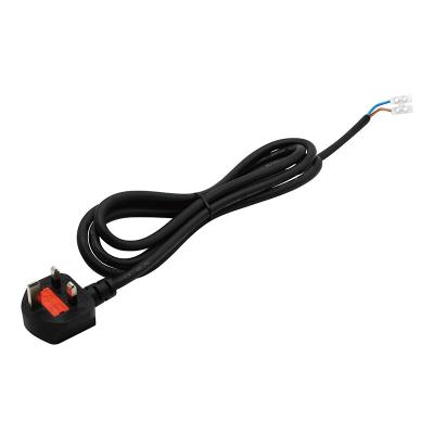 China Consumer Electronics Power Supply Attach Type UK Plug 2M Rubber Cable H05RR-F for sale