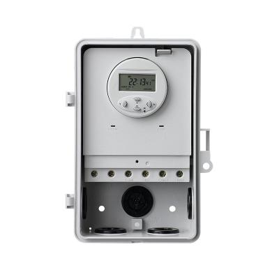 China Timer Switch 7 Day Digital Programmable Timer Box Switch, 40 Amp, 2HP, 120, 240, 277 VAC, Heavy Duty Indoor Outdoor Pool Timer Box Controller for sale