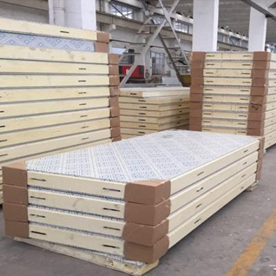 China 10cm industrial PU sandwich panel, cold room panel for sale for sale