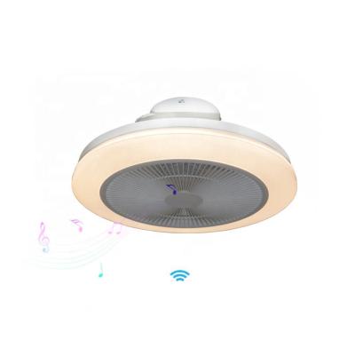 China Modern LED Ceiling Fan with RGB Lights Bluetooth Speaker Music Ceiling Fans LED Lamps Color Change with Remote Control for sale