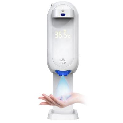 China Below 37.3â „ ƒ (white) above 37.3â „ ƒ 1100ml (red) temperature measurement and disinfection integrated machine 2 in one sensor thermometer infrared disinfection for sale