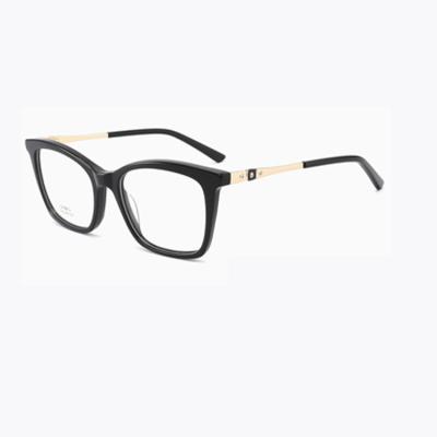 China Fashion New Fashion Sun Glasses Glass Acetate Metal Optical Frames Glasses Blocking Clear Frame for sale