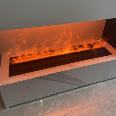 China Modern Water Fireplace Neon Flame 3d Insert Steam Mist Steam Fire Decorative Led Steam Spray Fireplace for sale