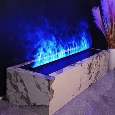 China Modern realistic flame water vapor fireplace built in electric steam fireplace decor for sale