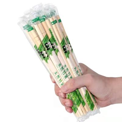 China Customized Eco Friendly Disposable Logo Round Disposable Bamboo Chopstick for sale