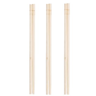 China Wholesale disposable cheap price paper opp wrapped to accept customized logo sushi twin tensoge round natural bamboo disposable chopsticks for sale