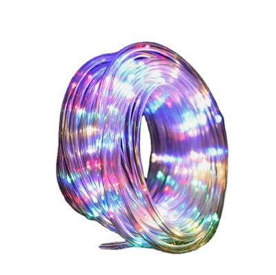 China Outdoor Rainproof Xmas Decoration LED Tube Solar Light Tube Light Copper Wire Decoration String Light Garden Christmas Yard Decoration for sale