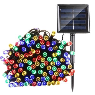 China Christmas Light Chain 12M Garden Decoration Outdoor Waterproof 100LED Solar Christmas Lights for sale