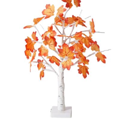 China 24 Plastic USB Maple Tree Lights Christmas Easter Thanksgiving Decorations for sale