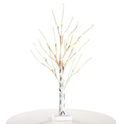 China Christmas decoration white birch tree light simulation tree light scene modeling Christmas decoration room layout for sale