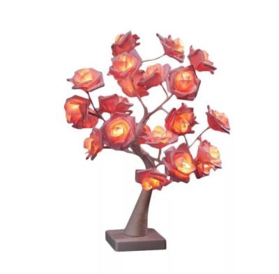 China Creative Romantic Rose Table Lamp Small Tree Decoration Night Lamp Valentine's Day Lamp Indoor Outdoor Layout Room Decoration Confession for sale