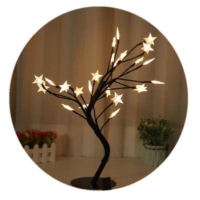 China Simple Holiday Decoration LED Star Tree Light Lantern Flashing Light Girl Heart Decoration Light Small for sale