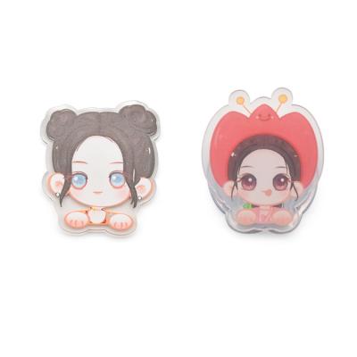 China ALL Plastic Anime Key Chain Custom Acrylic Cute Cartoon Key Chain Printed Acrylic Charms Key Chain for sale