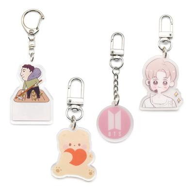 China ALL Promotional Gifts Custom Logo Charm Anime Printed Key Chain Blank Acrylic Plastic Customized for sale