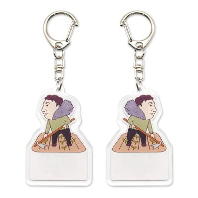 China ALL Acrylic Key Chain Cartoon Charms Custom Animal Acrylic Number Clear Key Chain Acrylic Key Chain for sale