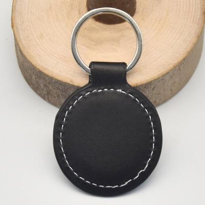 China ALL Factory Design Logo Car Key Chain Metal Holder Custom Genuine Leather Genuine Leather Leather Key Chain for sale