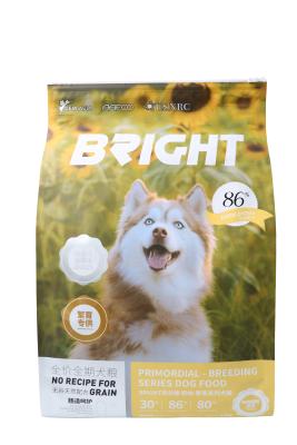 China 12kg Printed Plastic Bag With Four Side Sealing Zipper,  Pet Food Packaging Bag for sale