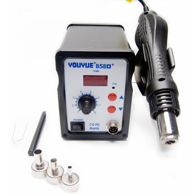 China Good quality low price digital display air heat seize pneumatic gun repair disassembly hot soldering tool UYUE858D+ cool/hot air for sale