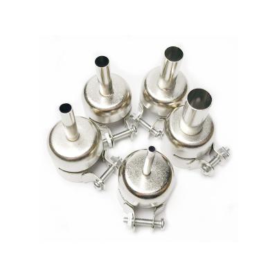 China Low Price Cool/Hot Air Set of 5 Pieces Heat Gun Nozzle Air Manifold 850 General Purpose Round Pneumatic Gun Accessories Set for sale