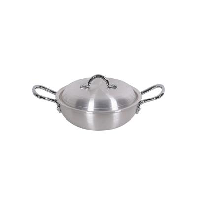 China Viable professional aluminum cookware frozen pot sanding soup and stock aluminum polished pots for sale