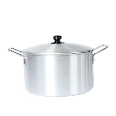 China Sustainable Stainless Steel Cookware Kitchen Cook Pots And Pans Cookware Sets Aluminum Polished Pot for sale