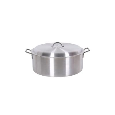 China Sustainable Aluminum Stock Cooking Pot Set Stainless Pot Lid Nonstick Cookware Sets Aluminum Polished Pots for sale