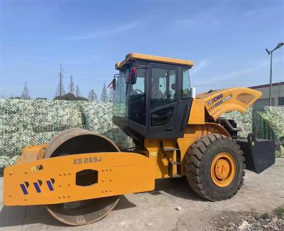 China Farms sell low used XCMG xs263j single drum compactor, china made 26 ton XCMG xs263j road roller for sale