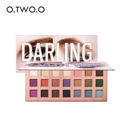 China O.TWO.O Eyeshadow Palette Waterproof Makeup 21 Color Matte Pearl Glitter Powder Professional Makeup Eyeshadow Palette for sale