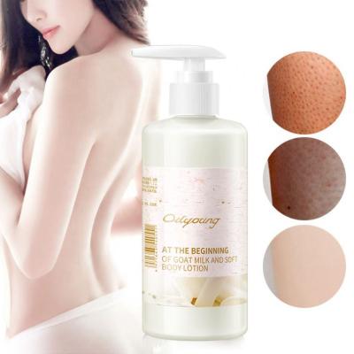 China Best Brightening Skin 250ml Whitening Bleaching Lotion Goat Milk Body Cream Private Label Body Brightening Body Cream Skin Care for sale