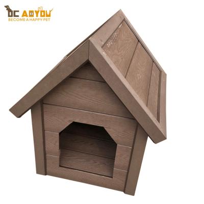 China Breathable outdoor dog room, plastic wooden dog cage for sale