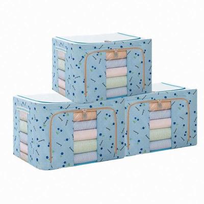 China Non-Woven Fabric Minimalist Cubes Label Bin Organizer Holders Rose Foldable Storage Boxes for sale