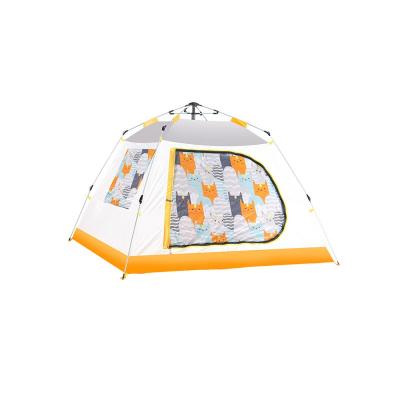 China Camouflage Set 3-4 People Camping Tent Automatic Pop Up / Field Up Outdoor Family Increasing Shelter Instant Set Up Portable Full Automatic Tent for sale